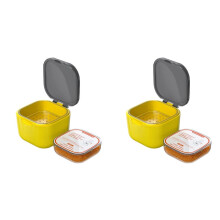 2X Boîte de Séchage pour Appareils Auditifs - Étui Déshumidificateur en Silicone - Élimine la Transpiration - Accessoire Déshumidificateur pour