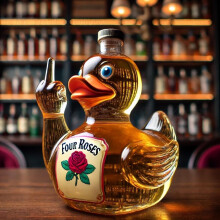 Whiskykaraf in de vorm van een adelaar, 350 ml glazen fles, voor thuisbar en als cadeau.