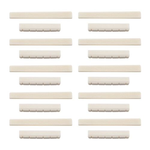 10X Guitare Classique Os Fendue Selle Ecrous Set