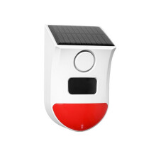 Tuya WiFi Solar Infrared Motion Sensor Alarm PIR Audible and Visual Alarm IP65 Waterproof Home Security