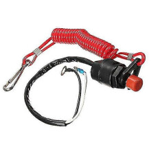 Interruptor de Paragem de Emergência para Motor Fora de Borda, Compatível com Motores Fora de Borda, Cabo de Segurança d