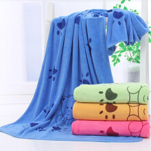 (Green) Soft Microfiber Pet Bath Towel Ultra-Absorbent Quick Drying Towels For Dogs and Cats