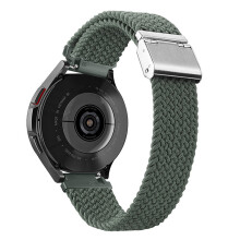 Magnetisk nylonrem til Samsung Watch3, flettet sportsrem med hurtigutløsende fjærstang, justerbar spenne i rustfritt stål, kompatibel med Gear S3.