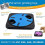 Tabuleiro de arranhar para cães para unhas com compartimentos para snacks, azul, resistente e prático 5