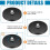 D66mm-Rubber Coated Anti-Scratch Magnets, Magnet Base with Threaded Studs,Magnets Hold the Base for Light Mirror Tool 2