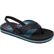 (6K UK, Tropical Dream) Reef Children Kids Little Ahi Summer Beach Pool Sandals Thongs Flip Flops