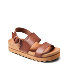 (4 UK, Espresso) Reef Womens Vista Hi Buckle Summer Vegan Leather Thongs Flip Flops Sandals