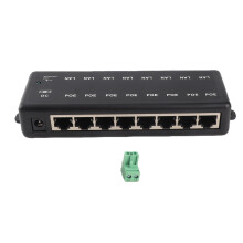 8 Port PoE Adapter passiv 12-48V DC