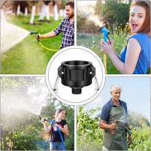 2 Stuks 275 330 Gallon IBC Tote-Fittingenadapter 2 Inch Tote Tank-Afvoeradapter met Camlock-Tuinslangaansluiting