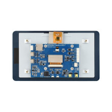 RP2350 7-Inch LCD-Touchscreen Ontwikkelingsbord, 800 X 480 Resolutie, 65.000 Kleuren, Ondersteunt Dual-Core en Dual-Architectuur