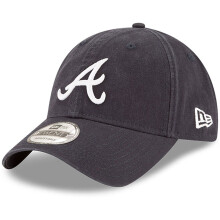 New Era Mens 9TWENTY Atlanta Braves Baseball Cap - Navy