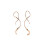 (Rainbow) 1 Pair Simple Spiral Threader Earrings - Irregular Helix Wave Curve Ear Cuff 3