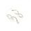(Rainbow) 1 Pair Simple Spiral Threader Earrings - Irregular Helix Wave Curve Ear Cuff 4