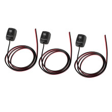 3pack Inline KCD1 Rocker  10A 12V SPST -Off  Box with Self-Adhesive for Car Boar Household