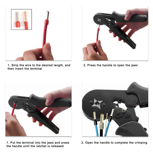 HSC8 64B Crimper Mini Zange AWG 2