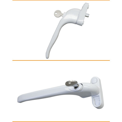 Streamlined Multi-Spindle Lockable Outward-Opening Universal Window Handle