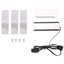5V ARGB Sync Computer 2280 SSD M2 Radiator PC RGB M.2 Nvme Cooling Heatsink Solid State Drive Cooling Radiato A