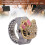 Damen Ring-Uhr mit Strass und Klappe 4