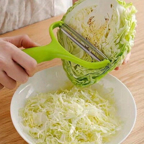 Vegetable Peeler Plastic - Sharp Stainless Steel Blade, Ergonomic Handle, Easy to Clean, Compact, Green 2