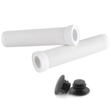 Bike Grips 22mm Road Bicycle Grip Anti-Slip Shock-Absorbing Handlebar Grip Bar End Plug Bike Part White