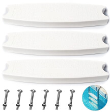 TonGass (3er-Pack, Weiß) 18" Universelle Poolleiter Stufen Ersatz Heavy-Duty