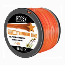 COSY GARDEN TOOLS CGT Hilo de Desbrozadora, Grado Comercial, Naranja, 0.095" Diámetro x 3LB