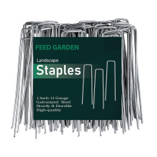 FEED GARDEN 6 Inch 500 Pack Gegalvaniseerde Tuinstaken 11 Gauge Tuinstaken