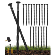 Meboyz 50-pack van 8-inch plastic landscape edging spikes voor het verankeren van onkruidbarrières