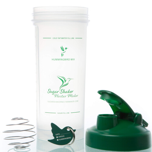 Botella Mezcladora de Néctar para Colibríes, Fácil y Rápida para Llenar Comederos