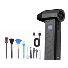 Powerful Turbo Fan High-Speed 130000 RPM 4 Adjustable Speed Electric Air Duster Kit for Car Computer Keyboard Lens A
