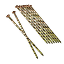 Metalen Turf Stakes 200 Stuks 6-Inch Landschapsstakes, Spiraal Verzinkte Spikes voor Tuin, Paver Edging, Onkruidbarrière, L