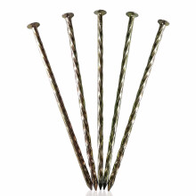 MAOMBO Metaal Turf Stakes 70 Stuks 15 cm Landschapsstaken, Spiraal Gegalvaniseerde Spikes
