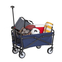 Carrello Pieghevole Leggero MACSPORTS per Esterni, Capacità 150 LBS, Blu Navy