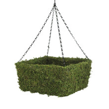 SuperMoss (29211) MossWeave Hängande Korg - Fyrkantig, Fräsch Grön, Medium (12,5" Diameter)