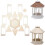 Fun Express Comederos para Pájaros Gazebo de Madera sin Terminar - Hacer 2 1