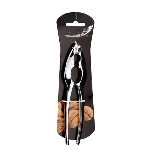 Nut Cracker Metal Silver, Strong Nut Opener, Nut Sheller Kitchen Tool, Household Nutcracker with Non-Slip Handle 2