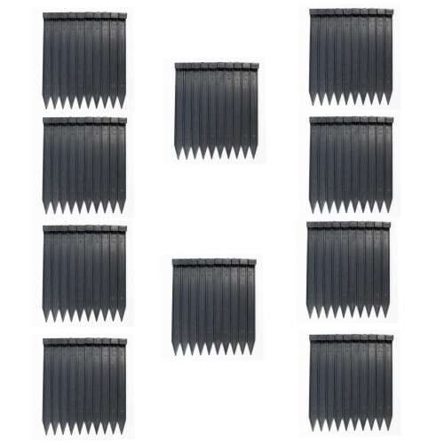 EasyFlex Nylon Landskapsankare, 100-pack, Svart
