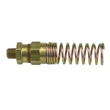 3/8" LUFTSLANGSKONTAKT MED FJÄDERSKYDD - 3/8"-18 NPT HANE