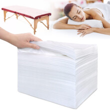200Pcs Wegwerp Massage Tafel Lakens 31.5" x 71" Non-Woven Stof Bedhoezen voor Hygiëne en Comfort