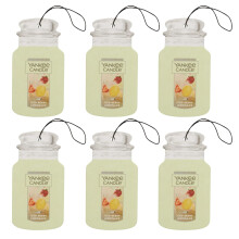 Yankee Candle Car Jar de Papel, Limonada de Frutos Rojos (Pack de 6)