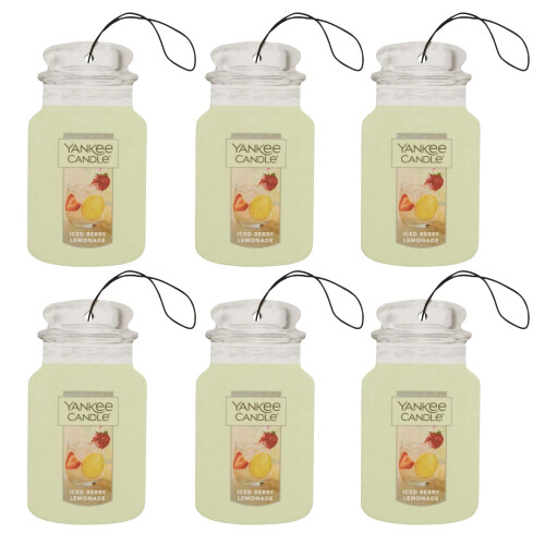 Yankee Candle Yankee Candle Papier Auto Duft, Iced Berry Lemonade (6er Pack)