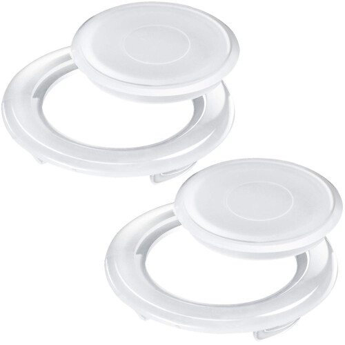 Bememo 2 Set 2 Tum Utomhus Bord Paraplyhål Ring och Lock Set