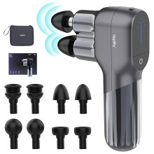 HEYCHY Double-Head Mini Massage Gun, Deep Tissue Percussion Muscle Massage Gun for Relaxation, Portable Handheld Massager Gun for Athletes Relieving P