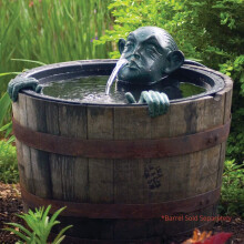 Aquascape 78315 Wasserfontäne mit Gesicht und Händen, Patina