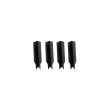 90-Grad Winkelhalter für 6-8" Landschaftsrand (4er-Pack), Schwarz