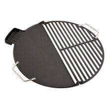 Cuisinart CHA-830 Griglia e Piastra per Camino Cleanburn, Ghisa Pre-Stagionata
