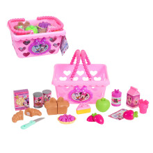 Minnie Bow-Tique Conjunto de Cesta de Compras Bowtastic con Comida de Juguete y Accesorios