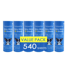YabeePet Rodillo Adhesivo Grande para Pelos de Mascotas, 6.3'' Quitapelusas de 90 Hojas