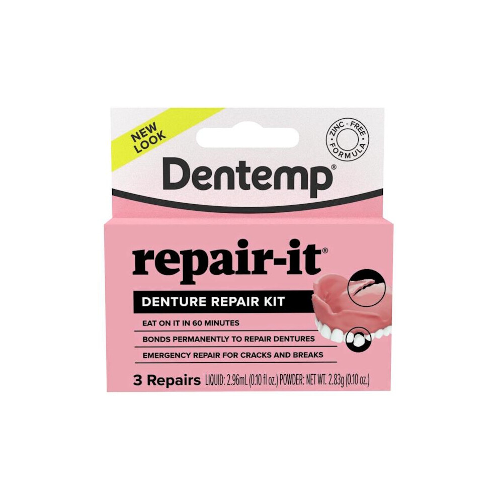 Dentemp 6 X Repair-It Denture Repair Kit 3 Repairs