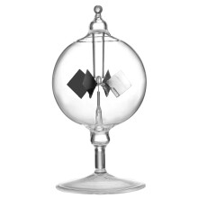 Yiluren Solar Crookes Radiometer Glas Windmühle Handgemachtes Spielzeug für Party Deko Geschenk Transparent S